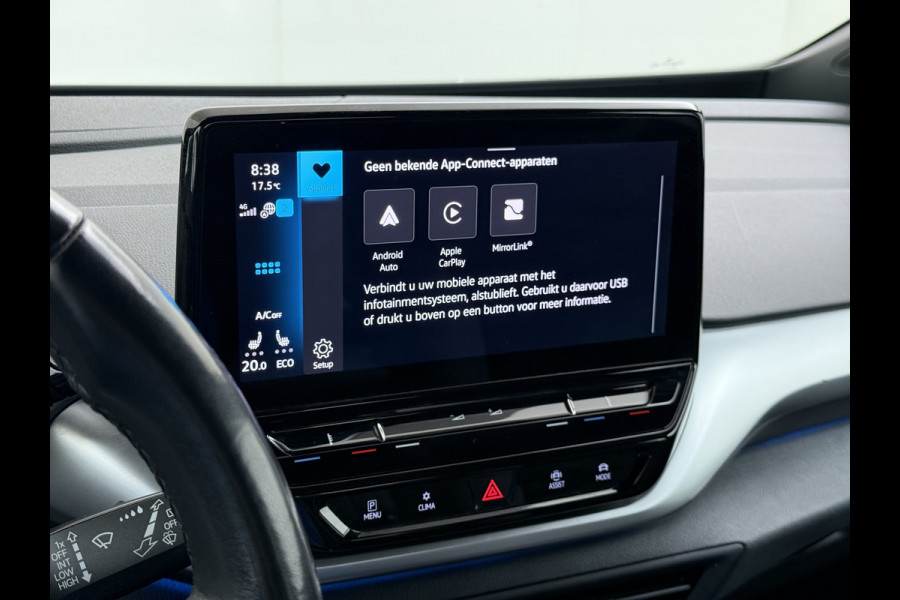 Volkswagen ID.4 Pro 82kWh SOH 92% Warmtepomp Adap.Cruise Navi Ecc Apple Carplay Android Auto Stoelverwarming Lmv Led Isofix Voorruitverwarming Bluetooth Rijstrooksensor WiFi 1e Eigenaar Origineel Nederlandse Auto