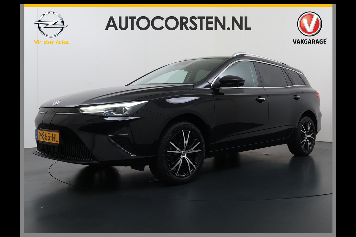 MG Mg5 electric Luxury 50kWh SOH 87% Leder+Verwarmd Adap.Cruise 360°Camera Navi Ecc Apple Carpay Android Auto Pdc Led Elek.Stoel Privacy Glas Lmv 17" DAB Isofix Origineel Nederlandse Auto