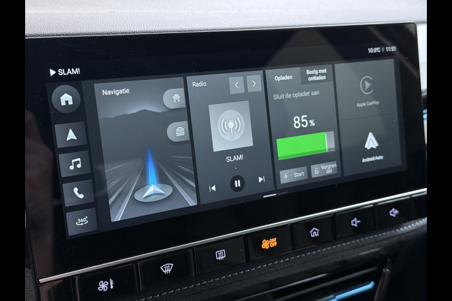 MG Mg5 electric Luxury 50kWh SOH 87% Leder+Verwarmd Adap.Cruise 360°Camera Navi Ecc Apple Carpay Android Auto Pdc Led Elek.Stoel Privacy Glas Lmv 17" DAB Isofix Origineel Nederlandse Auto