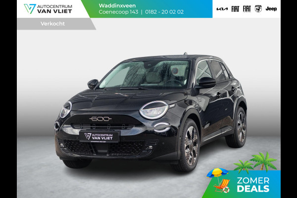 Fiat 600E La Prima 54 kWh | Carplay | Elek. Stoel | Stoelverwarming | Keyless | LED | Clima
