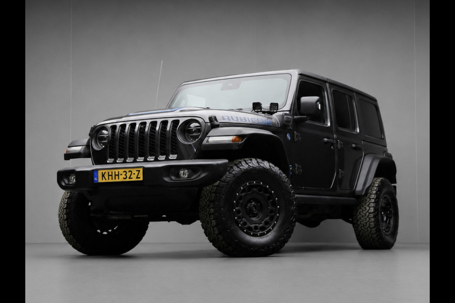 Jeep Wrangler Unlimited 4xe 380 Rubicon (APPLE CARPLAY,HARDTOP,NAVI,VERHOODG,BILSTEIN-SCHOKDEMPERS,KMC VELGEN,EXTRA VERLICHTING)