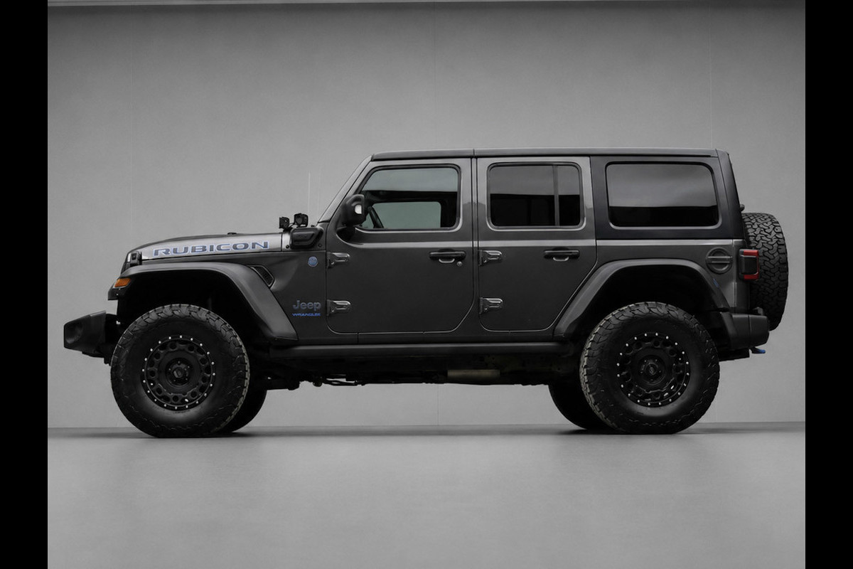 Jeep Wrangler Unlimited 4xe 380 Rubicon (APPLE CARPLAY,HARDTOP,NAVI,VERHOODG,BILSTEIN-SCHOKDEMPERS,KMC VELGEN,EXTRA VERLICHTING)