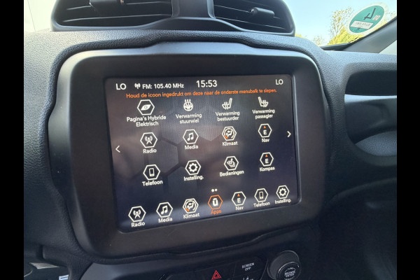 Jeep Renegade 1.5T e-Hybrid Limited | Winter pack | Visibillity pack | Style pack | Navigatie | Carplay/Android | LED | Camera | Stoelverwarmi