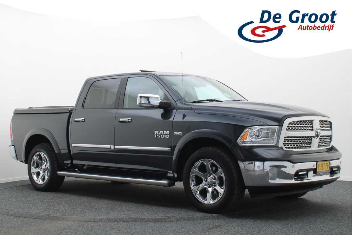 Dodge Ram 1500 5.7 V8 4x4 Crew Cab 5'7 Laramie Schuif-/kanteldak, Leer, Stoelventilatie, Alpine Sound, Apple Carplay, Trekhaak, 20"