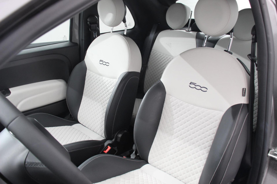 Fiat 500C 1.0 Hybrid Dolcevita Lederen Bekleding Cruise Control Climate Control Parkeersensoren Achter DAB Lichtmetalen Velgen