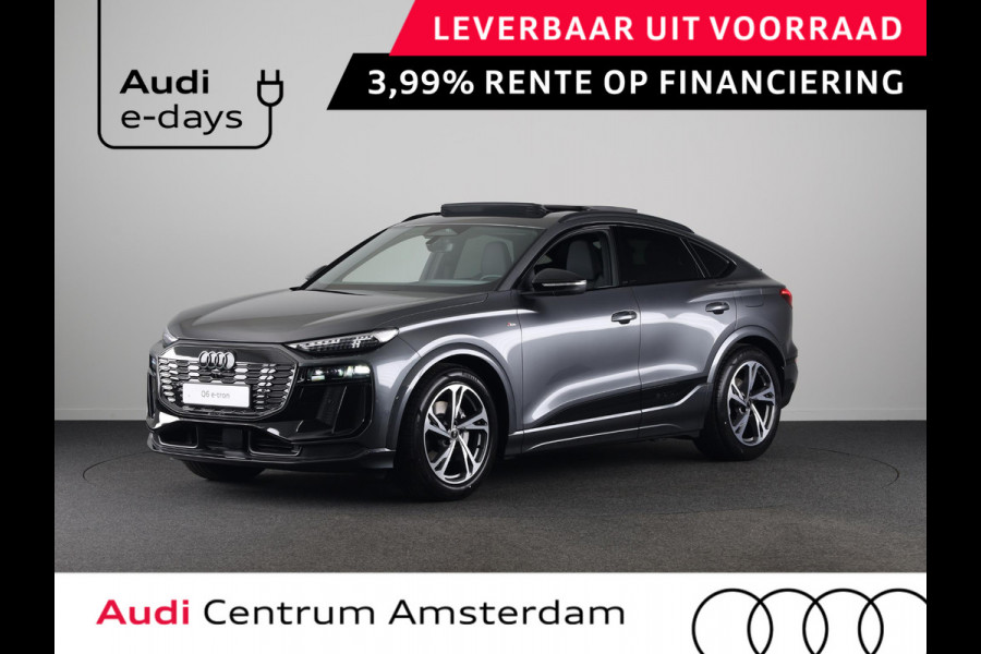 Audi Q6 Sportback e-tron S edition 83Kwh 252 pk | Adaptive air suspension | Glazen panoramadak | Stoelverwarming voorin en achterin | Stuurverwarming |