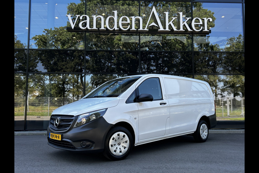 Mercedes-Benz Vito 110 CDI L2 Lang // Trekhaak // € 384,- p/mnd // Airco // 12 mnd Garantie // Bank // Radio // CV // Betimmering // Wieldoppen