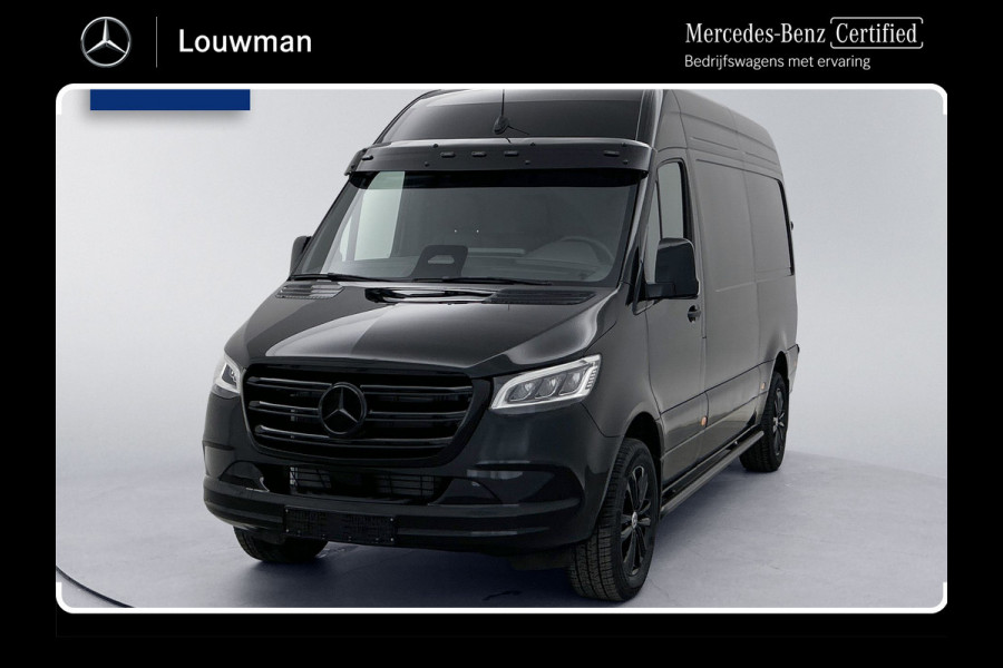 Mercedes-Benz Sprinter 319 1.9 CDI L2H2 30 Jahre Edition Leder Vanstep Full black Zonneklep met Led MAK Safari 3500kg Trekhaak Betimmering Navigatie