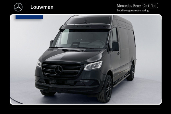 Mercedes-Benz Sprinter 319 1.9 CDI L2H2 30 Jahre Edition Leder Vanstep Full black Zonneklep met Led MAK Safari 3500kg Trekhaak Betimmering Navigatie