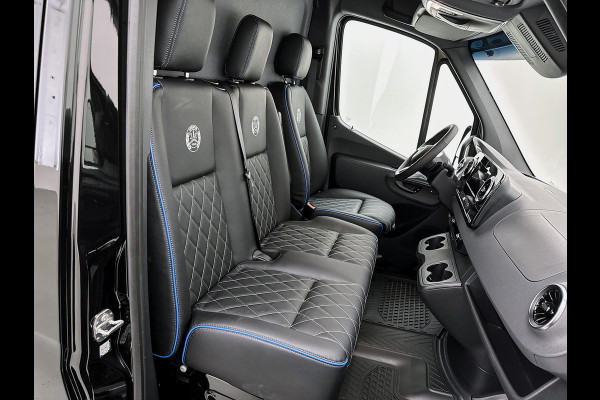 Mercedes-Benz Sprinter 319 1.9 CDI L2H2 30 Jahre Edition Leder Vanstep Full black Zonneklep met Led MAK Safari 3500kg Trekhaak Betimmering Navigatie