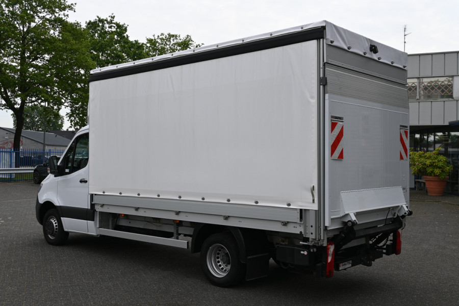 Mercedes-Benz Sprinter 517 CDI L3 Schuifzeil met laadklep 3500 KG trekhaak, Geveerde stoel, Huifzeil, Zeilwagen