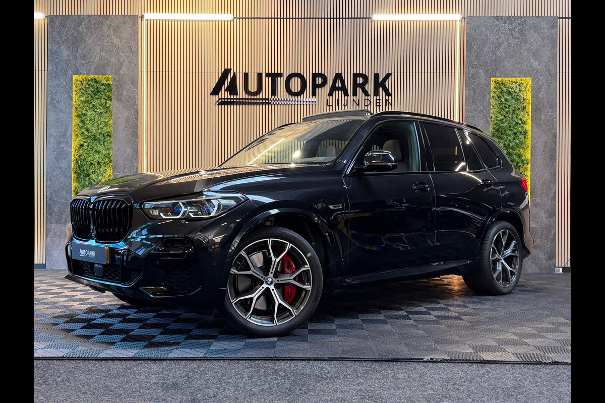 BMW X5 XDrive45e M-SPORT|PANO|HuD|H&K|360CAM|MASSAGE|TREKHAAK|PREMIUM SELECTION|SFEERVERLICHTING|VOL!