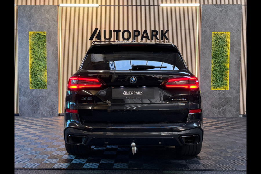 BMW X5 XDrive45e M-SPORT|PANO|HuD|H&K|360CAM|MASSAGE|TREKHAAK|PREMIUM SELECTION|SFEERVERLICHTING|VOL!