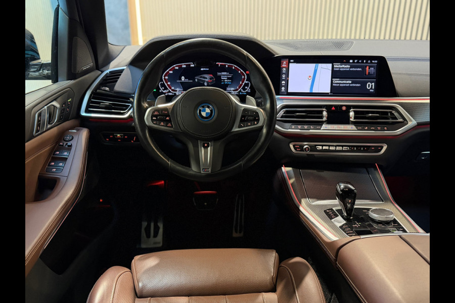 BMW X5 XDrive45e M-SPORT|PANO|HuD|H&K|360CAM|MASSAGE|TREKHAAK|PREMIUM SELECTION|SFEERVERLICHTING|VOL!