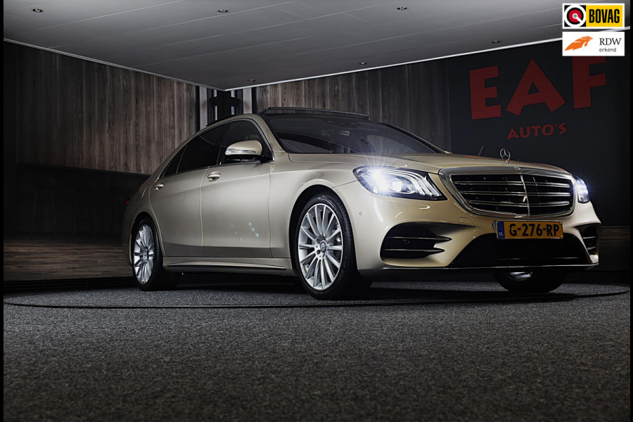 Mercedes-Benz S-Klasse S500 4MATIC Lang AMG Line / Acc / Lane Assist / Dode Hoek / 360 Camera / Chauffeurspakket / Schermen / Pano / Led