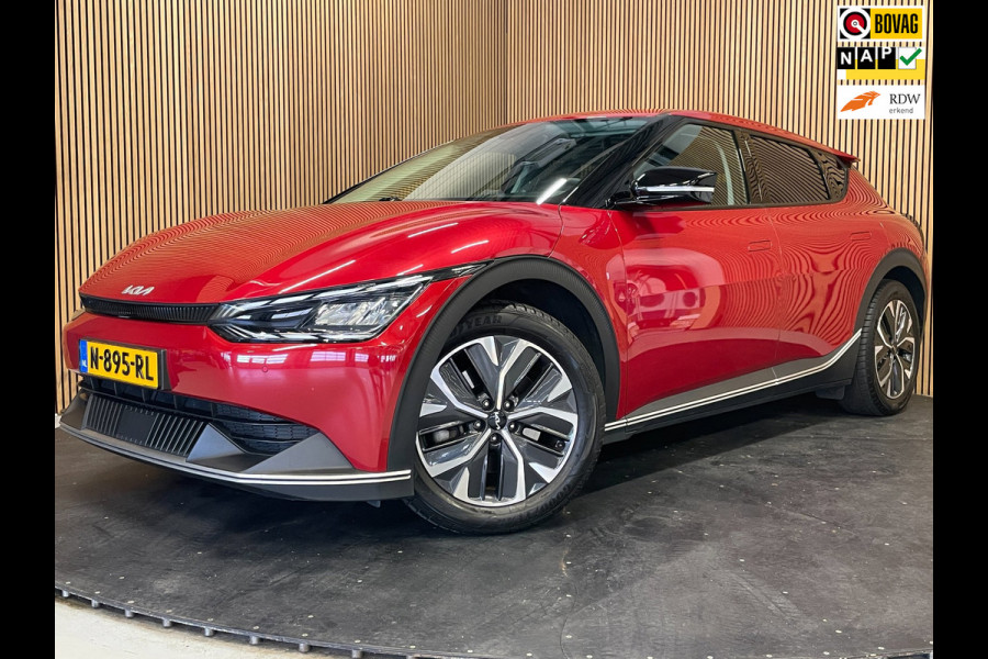 Kia Ev6 58 kWh|100% SOH|LEDER|ACC|ANDROID+CARPLAY|CAMERA|STOEL-, STUURVERW|LAGE KM'S|NAP|NL-AUTO|INCL.BTW|1e EIG.|