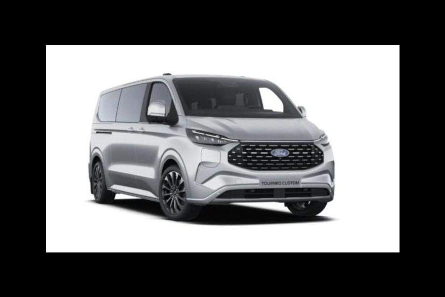 Ford Transit Custom Tourneo 340 2.5 PHEV L2H1 Titanium X 233pk | 16-weg elek. AGR-stoel | Handsfree elektrische dubbele zijschuifdeuren | Panoramadak | 15 B&O speaker | Inklapbare trekhaak | Verwarmbaar stuurwiel | Verwarmbare en elektrisch verstelbare stoelen tweede zitrij | Draadloos opladen