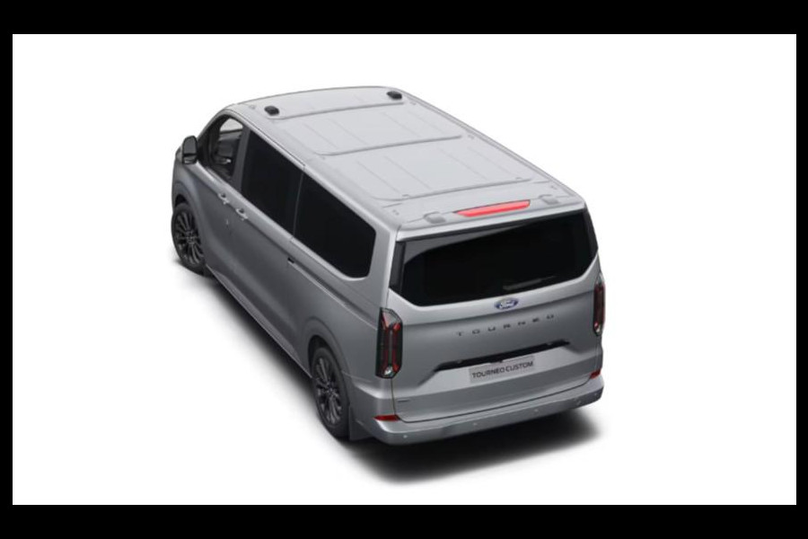 Ford Transit Custom Tourneo 340 2.5 PHEV L2H1 Titanium X 233pk | 16-weg elek. AGR-stoel | Handsfree elektrische dubbele zijschuifdeuren | Panoramadak | 15 B&O speaker | Inklapbare trekhaak | Verwarmbaar stuurwiel | Verwarmbare en elektrisch verstelbare stoelen tweede zitrij | Draadloos opladen