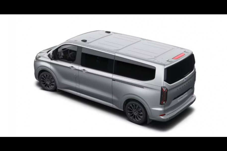 Ford Transit Custom Tourneo 340 2.5 PHEV L2H1 Titanium X 233pk | 16-weg elek. AGR-stoel | Handsfree elektrische dubbele zijschuifdeuren | Panoramadak | 15 B&O speaker | Inklapbare trekhaak | Verwarmbaar stuurwiel | Verwarmbare en elektrisch verstelbare stoelen tweede zitrij | Draadloos opladen