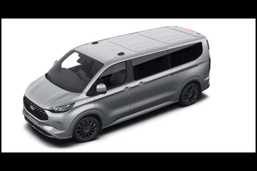 Ford Transit Custom Tourneo 340 2.5 PHEV L2H1 Titanium X 233pk | 16-weg elek. AGR-stoel | Handsfree elektrische dubbele zijschuifdeuren | Panoramadak | 15 B&O speaker | Inklapbare trekhaak | Verwarmbaar stuurwiel | Verwarmbare en elektrisch verstelbare stoelen tweede zitrij | Draadloos opladen