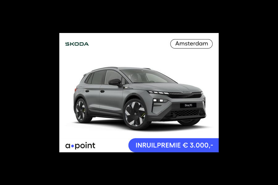 Škoda Elroq 85X RS | 4x4 aandrijving | 340 PK | Warmtepomp | Matt kleur | Adaptief onderstel | 21" lichtmetaal |