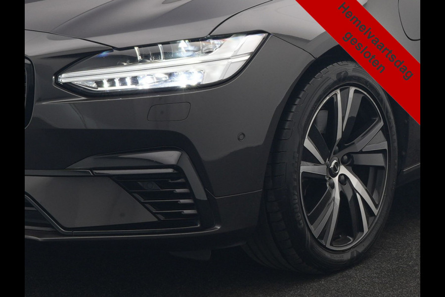 Volvo V90 T6 AWD Ultimate Dark PHEV 350pk Dealer O.H. | Panodak | Head Up | 360 Camera | Adaptive Cruise | Harman / Kardon | Lederen Sportstoelen Memory & Ventilatie | Keyless | Stoelen & Stuur Verwarmd | Apple Carplay | Virtual | DAB | Plug In Hybrid