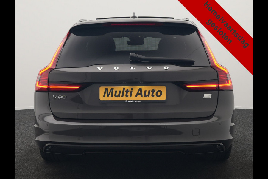 Volvo V90 T6 AWD Ultimate Dark PHEV 350pk Dealer O.H. | Panodak | Head Up | 360 Camera | Adaptive Cruise | Harman / Kardon | Lederen Sportstoelen Memory & Ventilatie | Keyless | Stoelen & Stuur Verwarmd | Apple Carplay | Virtual | DAB | Plug In Hybrid