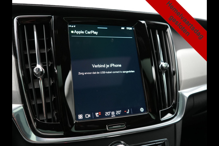 Volvo V90 T6 AWD Ultimate Dark PHEV 350pk Dealer O.H. | Panodak | Head Up | 360 Camera | Adaptive Cruise | Harman / Kardon | Lederen Sportstoelen Memory & Ventilatie | Keyless | Stoelen & Stuur Verwarmd | Apple Carplay | Virtual | DAB | Plug In Hybrid