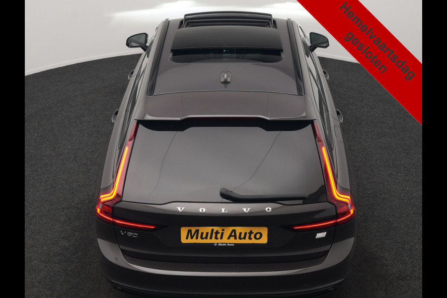 Volvo V90 T6 AWD Ultimate Dark PHEV 350pk Dealer O.H. | Panodak | Head Up | 360 Camera | Adaptive Cruise | Harman / Kardon | Lederen Sportstoelen Memory & Ventilatie | Keyless | Stoelen & Stuur Verwarmd | Apple Carplay | Virtual | DAB | Plug In Hybrid