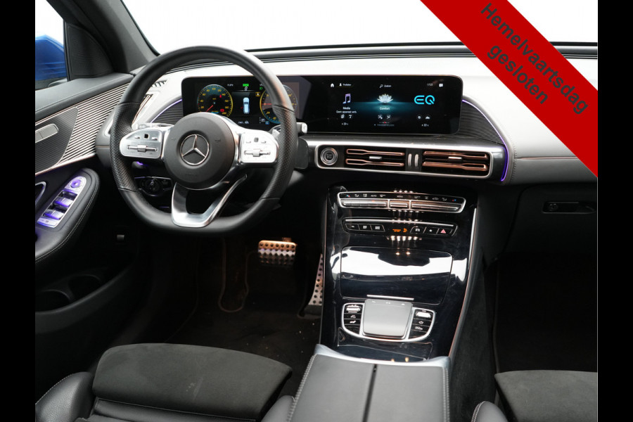 Mercedes-Benz EQC 400 4MATIC AMG Line 408pk INCL BTW | Trekhaak af Fabriek | Adaptive Cruise | 360 Camera | Multibeam LED | Standkachel | Sfeerverlichting | 19"L.M | Widescreen | Keyless | BLIS |