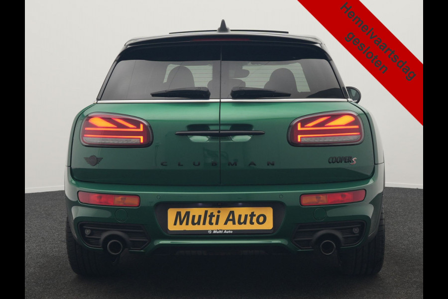 MINI Clubman 2.0 Cooper S John Cooper Works FACELIFT 179pk Dealer O.H | Panodak | Adaptive Cruise | Alcantara JCW Sportstoelen | Head Up | Harman Kardon | 19"L.M | Trekhaak Afn. | Camera | Keyless |