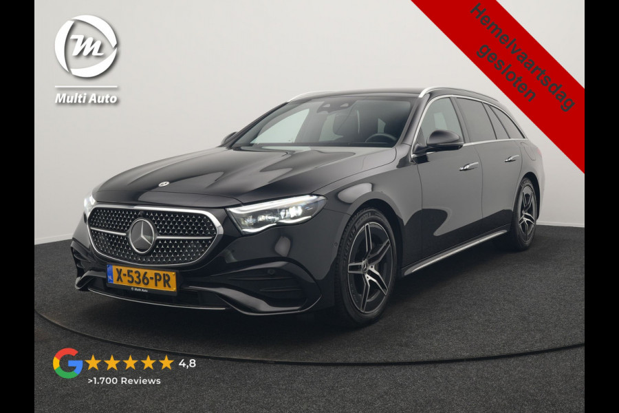 Mercedes-Benz E-Klasse Estate 300 e AMG Line PHEV 313pk INCL BTW Dealer O.H. | Trekhaak Af Fabriek | Adaptive Cruise | 360 Camera | Digital Light | Alcantara Sportstoelen Memory & Verwarmd | Sfeerverlichting | Keyless | Blis | Navigatie | DAB | Plug In Hybrid |