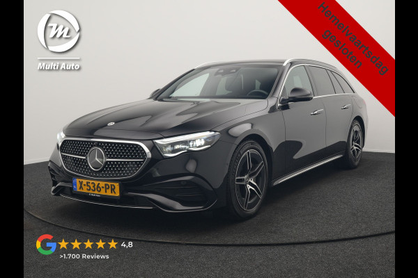 Mercedes-Benz E-Klasse Estate 300 e AMG Line PHEV 313pk INCL BTW Dealer O.H. | Trekhaak Af Fabriek | Adaptive Cruise | 360 Camera | Digital Light | Alcantara Sportstoelen Memory & Verwarmd | Sfeerverlichting | Keyless | Blis | Navigatie | DAB | Plug In Hybrid |