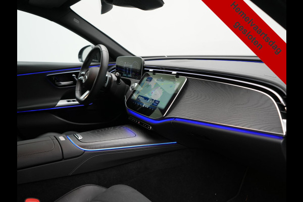 Mercedes-Benz E-Klasse Estate 300 e AMG Line PHEV 313pk INCL BTW Dealer O.H. | Trekhaak Af Fabriek | Adaptive Cruise | 360 Camera | Digital Light | Alcantara Sportstoelen Memory & Verwarmd | Sfeerverlichting | Keyless | Blis | Navigatie | DAB | Plug In Hybrid |