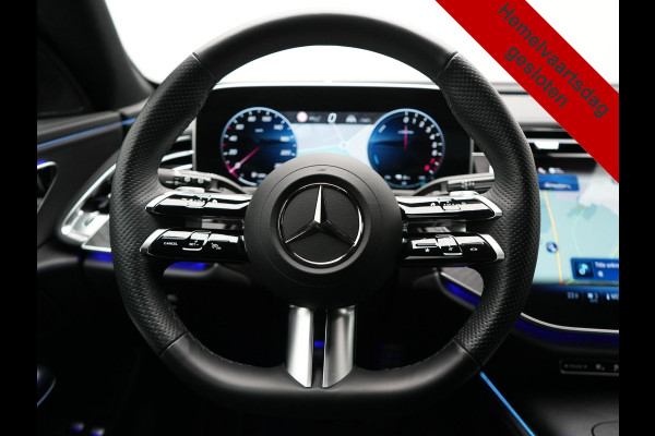 Mercedes-Benz E-Klasse Estate 300 e AMG Line PHEV 313pk INCL BTW Dealer O.H. | Trekhaak Af Fabriek | Adaptive Cruise | 360 Camera | Digital Light | Alcantara Sportstoelen Memory & Verwarmd | Sfeerverlichting | Keyless | Blis | Navigatie | DAB | Plug In Hybrid |