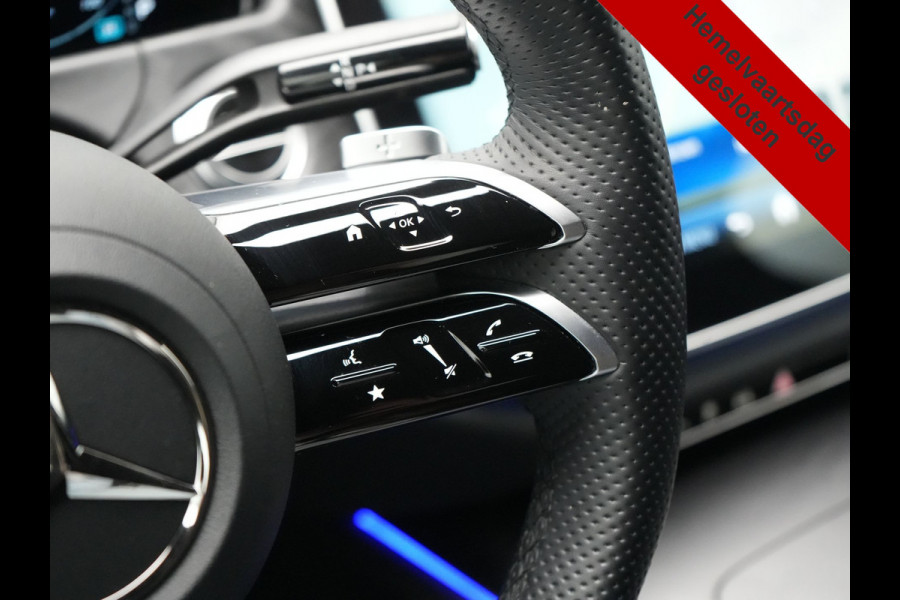 Mercedes-Benz E-Klasse Estate 300 e AMG Line PHEV 313pk INCL BTW Dealer O.H. | Trekhaak Af Fabriek | Adaptive Cruise | 360 Camera | Digital Light | Alcantara Sportstoelen Memory & Verwarmd | Sfeerverlichting | Keyless | Blis | Navigatie | DAB | Plug In Hybrid |