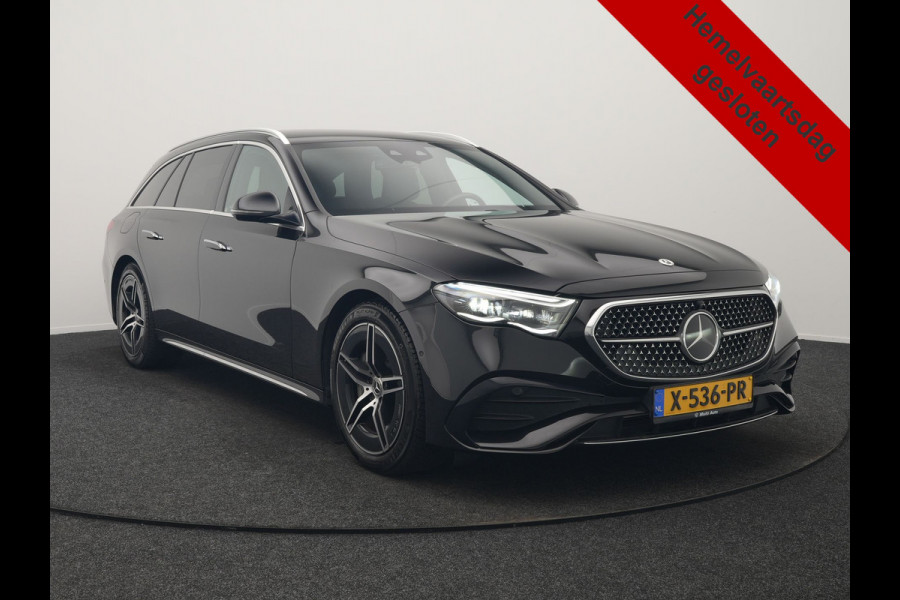 Mercedes-Benz E-Klasse Estate 300 e AMG Line PHEV 313pk INCL BTW Dealer O.H. | Trekhaak Af Fabriek | Adaptive Cruise | 360 Camera | Digital Light | Alcantara Sportstoelen Memory & Verwarmd | Sfeerverlichting | Keyless | Blis | Navigatie | DAB | Plug In Hybrid |