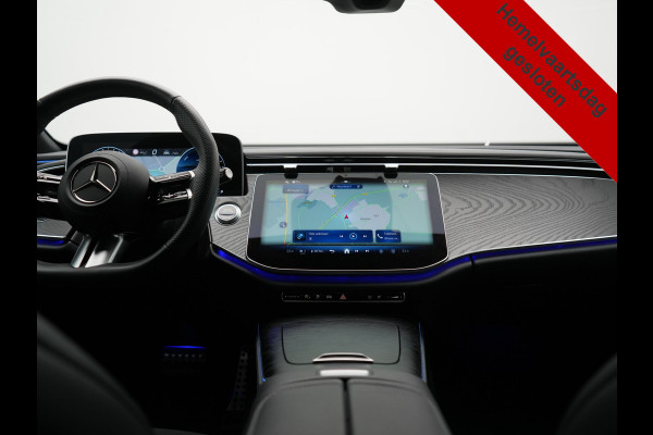 Mercedes-Benz E-Klasse Estate 300 e AMG Line PHEV 313pk INCL BTW Dealer O.H. | Trekhaak Af Fabriek | Adaptive Cruise | 360 Camera | Digital Light | Alcantara Sportstoelen Memory & Verwarmd | Sfeerverlichting | Keyless | Blis | Navigatie | DAB | Plug In Hybrid |