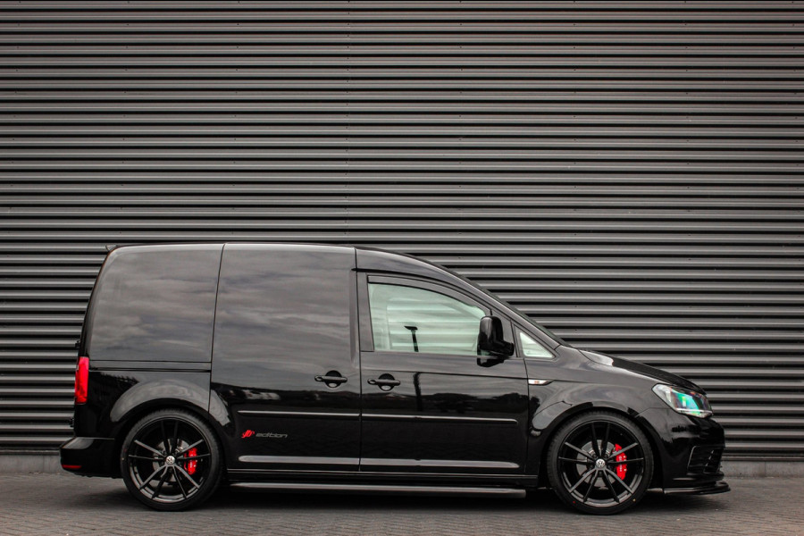 Volkswagen Caddy 2.0 TDI 185PK JB- EDITION MARGE BTW VRIJ/ FULL BLACK / SCHROEFSET / LEDEREN BEKLEDING / NIEUWSTAAT / ELEK- PAKKET