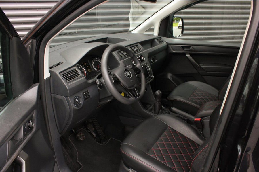 Volkswagen Caddy 2.0 TDI 185PK JB- EDITION MARGE BTW VRIJ/ FULL BLACK / SCHROEFSET / LEDEREN BEKLEDING / NIEUWSTAAT / ELEK- PAKKET