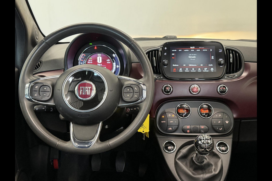 Fiat 500C 1.2 Star Navigatie Climate Control Parkeersensoren Virtual Cockpit Cruise control Leder  LMV 16"