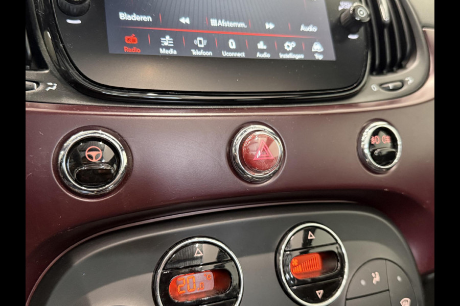 Fiat 500C 1.2 Star Navigatie Climate Control Parkeersensoren Virtual Cockpit Cruise control Leder  LMV 16"