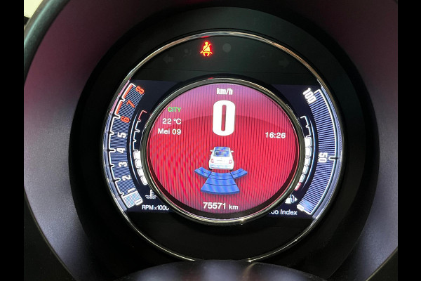 Fiat 500C 1.2 Star Navigatie Climate Control Parkeersensoren Virtual Cockpit Cruise control Leder  LMV 16"