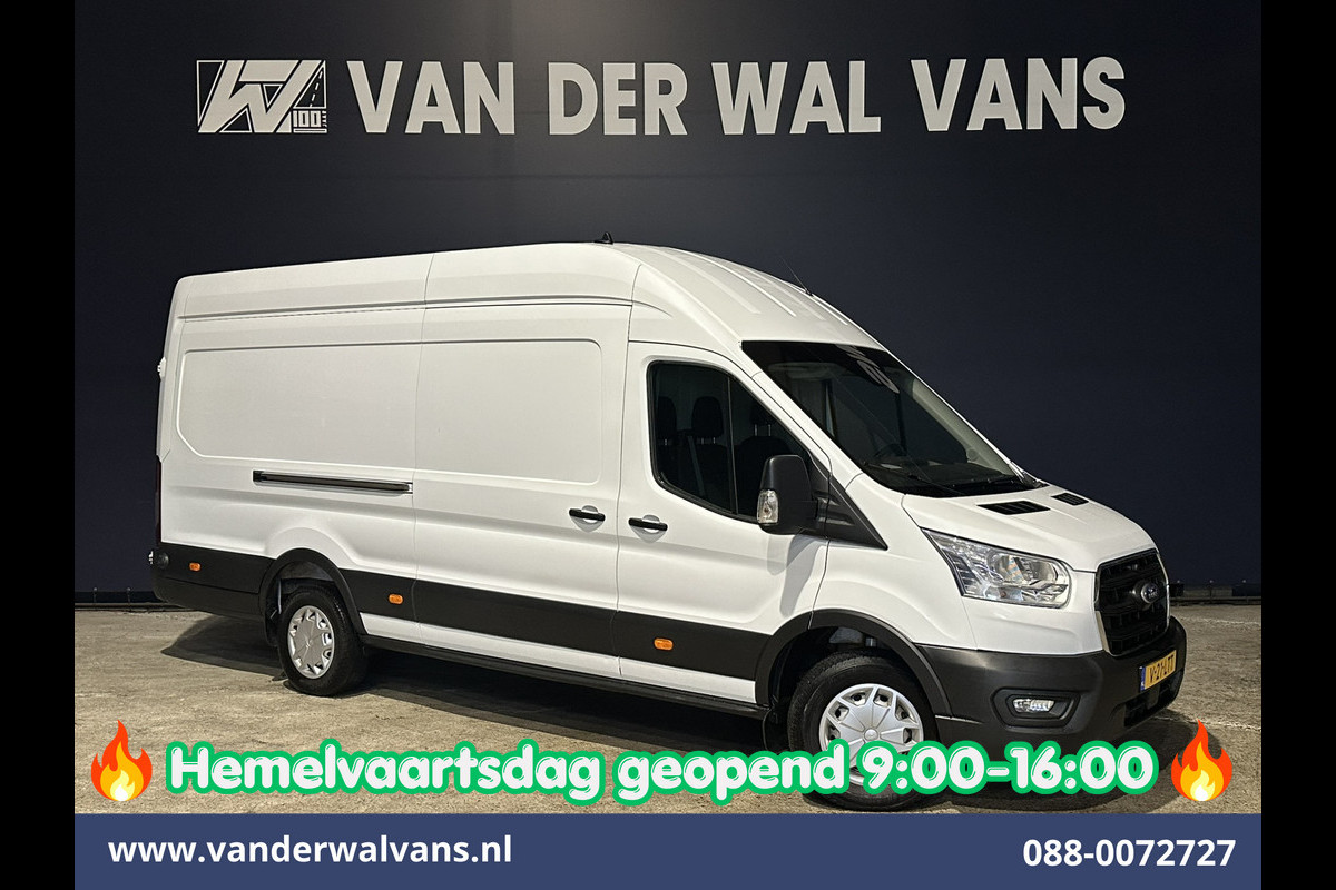 Ford Transit 2.0 TDCI 185pk L4H3 Jumbo Euro6 Airco | Camera | LED | Cruisecontrol | Verwarmde voorruit Parkeersensoren, Bijrijdersbank, 2800kg trekvermogen