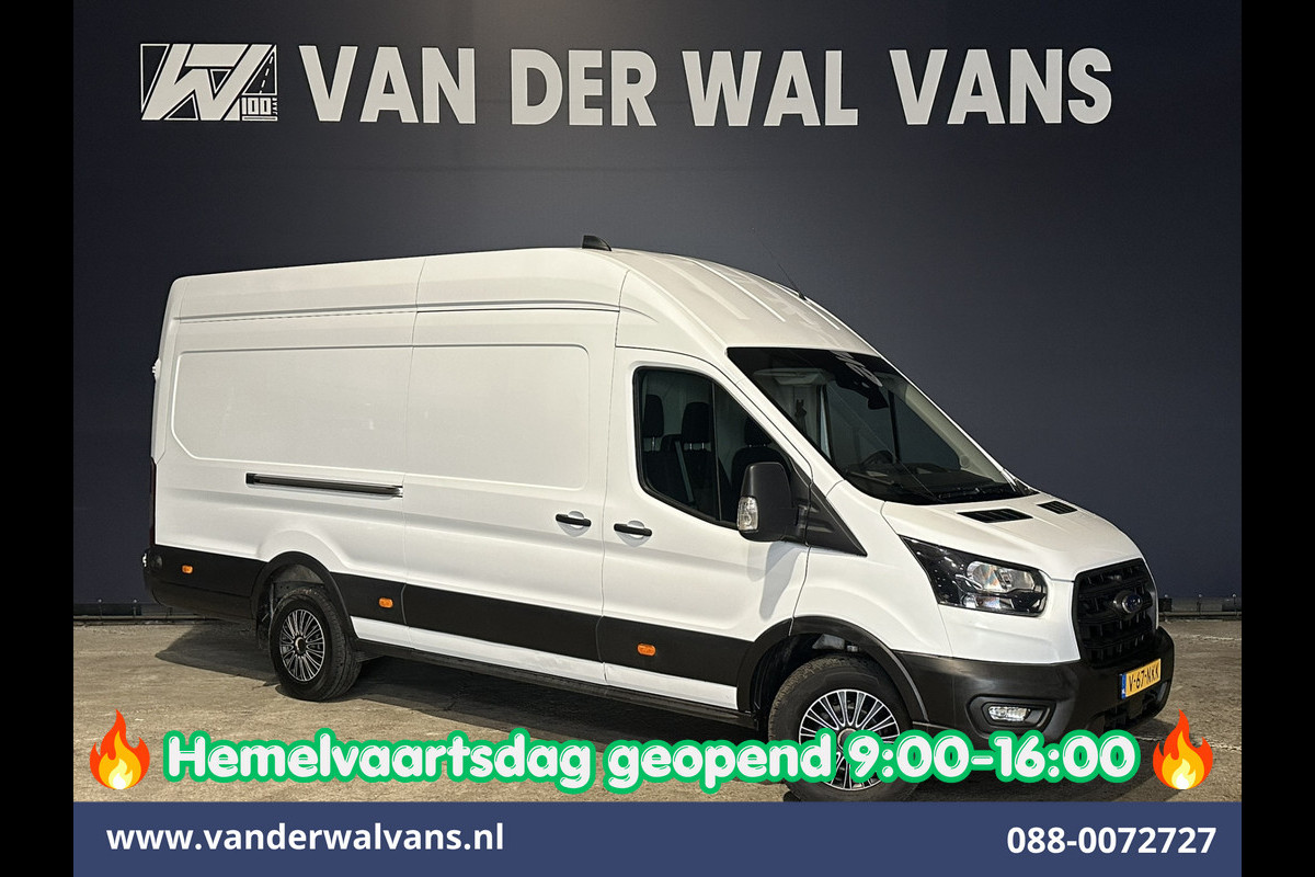 Ford Transit 2.0 TDCI 130pk L4H3 Jumbo Euro6 Airco | Camera | Cruisecontrol | Stoelverwarming | Verwarmde voorruit Parkeersensoren, Bijrijdersbank