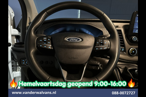Ford Transit Custom 2.0 TDCI L1H1 Inrichting Euro6 Airco | Camera | LED | Cruisecontrol | Android Auto Stoelverwarming, Verwarmde voorruit, Parkeersensoren, Bijrijdersbank, 2500kg Trekhaak