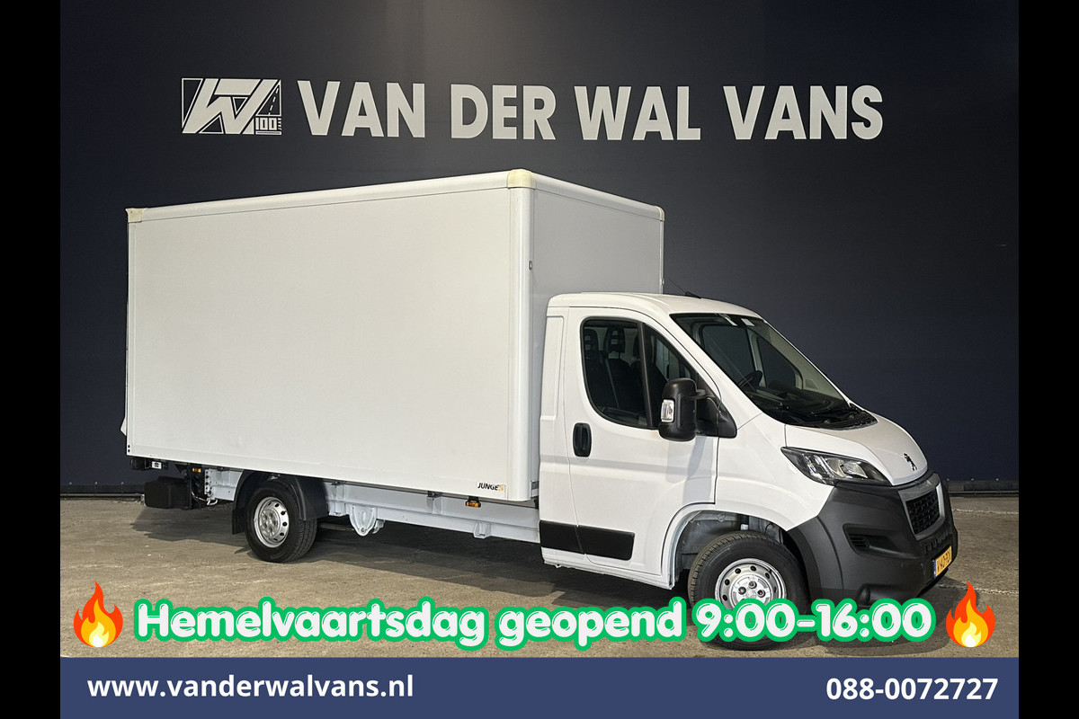 Peugeot Boxer 2.2 BlueHDi 141pk Bakwagen 436cm Lang Laadklep Euro6 Airco | Cruisecontrol | 955kg laadvermogen Bijrijdersbank