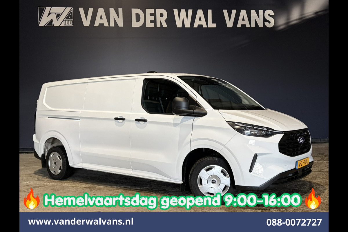 Ford Transit Custom 2.0 TDCI 136pk L2H1 Fabrieksgarantie Euro6 Airco | Camera | Apple Carplay | LED Android Auto, Cruisecontrol, Verwarmde voorruit, Parkeersensoren, Bijrijdersbank, 2740kg trekvermogen