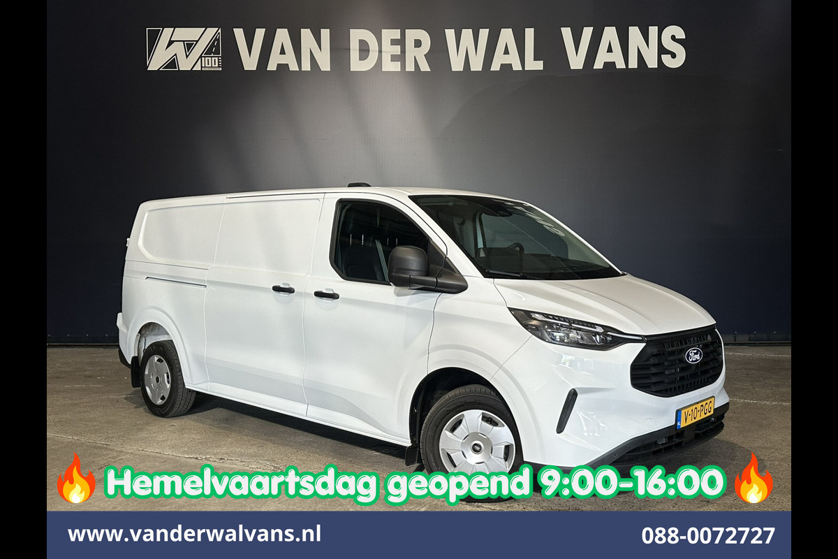 Ford Transit Custom 2.0 TDCI 136pk L2H1 Fabrieksgarantie Euro6 Airco | Camera | LED | Apple Carplay | Cruisecontrol Android Auto, Verwarmde voorruit, Parkeersensoren, Bijrijdersbank, 2740 kg trekvermogen
