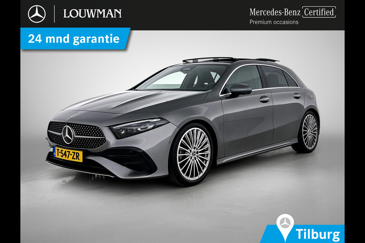 Mercedes-Benz A-Klasse 180 AMG Line | AMG-Line interieur | AMG-Line Exterieur | 360 Camera | Memory Seats | Panorama Schuifdak | Sfeerverlichting | Inclusief 24 maanden MB Certified garantie voor Europa.
